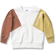 ロングスリーブトライライトスウェット K L/S Tri Light Sweat HJ32056 ホワイト(W) 130サイズ [アウトドア トップス キッズ]