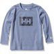 ロングスリーブロゴティー K L/S Logo Tee HJ32055 スティールブルー(ST) 140サイズ [アウトドア トップス キッズ]