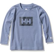 ロングスリーブロゴティー K L/S Logo Tee HJ32055 スティールブルー(ST) 140サイズ [アウトドア トップス キッズ]