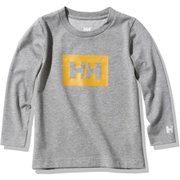 ロングスリーブロゴティー K L/S Logo Tee HJ32055 ミックスグレー(Z) 120サイズ [アウトドア トップス キッズ]