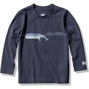 ロングスリーブフヴァールティー K L/S Hval Tee HJ32059 ヘリーブルー(HB) 130サイズ [アウトドア トップス キッズ]