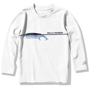 ロングスリーブフヴァールティー K L/S Hval Tee HJ32059 ホワイト(W) 130サイズ [アウトドア トップス キッズ]