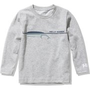 ロングスリーブフヴァールティー K L/S Hval Tee HJ32059 ミックスグレー(Z) 120サイズ [アウトドア トップス キッズ]