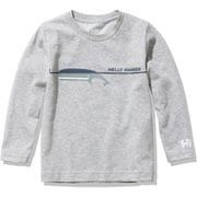 ロングスリーブフヴァールティー K L/S Hval Tee HJ32059 ミックスグレー(Z) 110サイズ [アウトドア トップス キッズ]