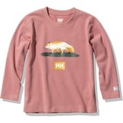 ロングスリーブアニマルティー K L/S Animal Tee HJ32060 プラム(PM) 110サイズ [アウトドア トップス キッズ]