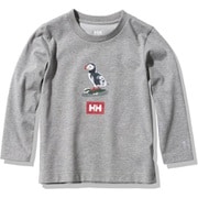 ロングスリーブアニマルティー K L/S Animal Tee HJ32060 ミックスグレー(Z) 130サイズ [アウトドア トップス キッズ]