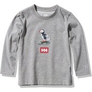 ロングスリーブアニマルティー K L/S Animal Tee HJ32060 ミックスグレー(Z) 140サイズ [アウトドア トップス キッズ]