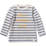 ロングスリーブボーダーグラフィックティー K L/S Border Grahphic Tee HOJ32061 アイボリー×スティールブルー(IS) 140サイズ [アウトドア トップス キッズ]