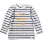 ロングスリーブボーダーグラフィックティー K L/S Border Grahphic Tee HOJ32061 アイボリー×スティールブルー(IS) 100サイズ [アウトドア トップス キッズ]
