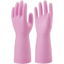炊事手袋 ナイスハンド ミュー 中厚手 S ピンク