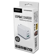 USB急速充電器 USB PD(パワーデリバリー)対応 65W USB-C×2/USB-A×1 GaN(窒化ガリウム)搭載 折りたたみ式プラグ採用 ホワイト ML-PDUS3PG65WH