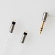 C106 2P12AZCLEH [イヤホン用シルバーコートケーブル 2Pin 1.2m 3.5mm]