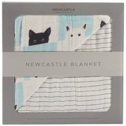 ブランケット バンブー Peek-A-Boo Cats & Pencil Stripe NC-BB725
