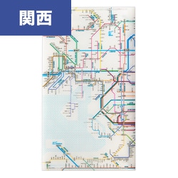 鉄道路線図チケットホルダー 関西 日本語 RTHKJ