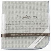 エブリデイ ワッフル ハンカチタオル 22X22 GR