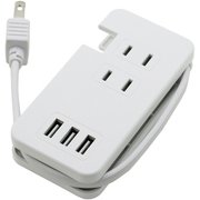 USBポート付きモバイルタップ Type-A×3/AC×3 ホワイト BT3U3ACWH