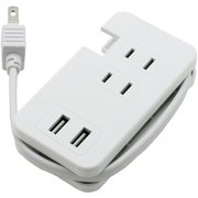 USBポート付きモバイルタップ Type-A×2/AC×3 ホワイト BT2U3ACWH