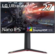 27型 4K@144Hz UltraGear ゲーミングモニター(3840×2160) IPS 1ms(GTG)/DisplayHDR 600/NanoIPS/FreeSync Premium Proテクノロジー/G-Sync Compatible/4辺フレームレス/ハードウェアキャリブレーション対応/高さ調整/ピボット 27GN950-B