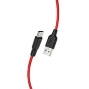 シリコン Type-Cケーブル 3.0A対応 100cm レッド SC100-TR