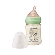 テテオ 授乳のお手本 哺乳びんプラスチック製 160ml SSサイズ乳首付 monpoke(モンポケ)