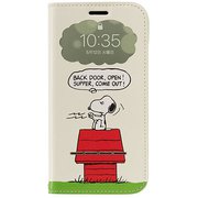 PEANUTS 窓付きダイアリーケース iPhone SE(第2世代)/iPhone 8/iPhone 7/iPhone 6 用 スヌーピー/ごはん皿