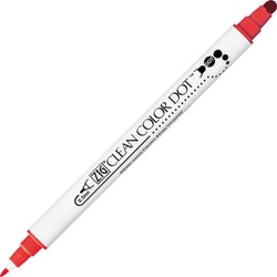 水性マーカー ZIG クリーンカラードット レッド TC-6100-020