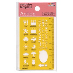 カードサイズテンプレート アクション 8822-831