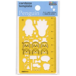カードサイズテンプレート ペンギン 8822-834