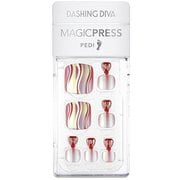 ジェルネイルチップ 足の爪用 MJP157P ダッシングディバ マジックプレス ペディ