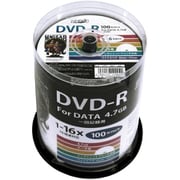 データ用 DVD-R 16倍速 100枚 ワイドプリンタブル HDDR47JNP100