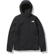 ハイブリッドナイロンフリースフーディ Hybrid Nylon Fleece Hoodie NLW72080 ブラック(K) Sサイズ [アウトドア フリース レディース]