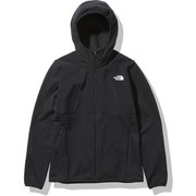 ハイブリッドナイロンフリースフーディ Hybrid Nylon Fleece Hoodie NLW72080 ブラック(K) Lサイズ [アウトドア フリース レディース]