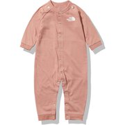 ロングスリーブロンパースアンド2Pビブ B L/S Rompers & 2P Bib NTB62019 ピンククレイ(PC) 80 [アウトドア トップス キッズ]