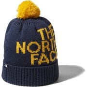 ポンポンビッグロゴビーニー Kids' Pom Pom Big Logo Beanie NNJ42002 TNFネイビー(NY) KFサイズ [ニットキャップ ビーニー キッズ]