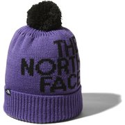 ポンポンビッグロゴビーニー Kids' Pom Pom Big Logo Beanie NNJ42002 ピークパープル(PP) KFサイズ [アウトドア 帽子 キッズ]