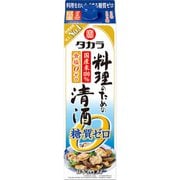 タカラ料理のための清酒 糖質ゼロ 13度～14度 1.8Lパック [日本酒]