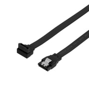 シリアルATA3.0対応ケーブル 100cm 端子形状(ストレート)-( 上L型) ブラック OWL-SATA3SLT100-BK