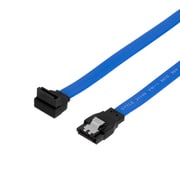 シリアルATA3.0対応ケーブル 70cm 端子形状(ストレート)-( 上L型) ブルー OWL-SATA3SLT70-BL