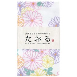 泉州さらさらガーゼ フェイスタオル 彩菊花 TGF-805