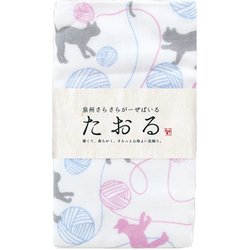 泉州さらさらガーゼ フェイスタオル ねこ TGF-S806