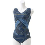 ART STRIPE SUIT SFW02072 BL Mサイズ [ワンピース水着 レディース]
