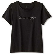 プリントティー PRINT TEE  DC70306 ブラック(K) Lサイズ [フィットネス トップス レディース]