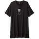 ロングレングスプリントティー LONGLENGTH PRINT TEE DC70307 ブラック(K) Mサイズ [フィットネス トップス レディース]