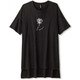 ロングレングスプリントティー LONGLENGTH PRINT TEE DC70307 ブラック(K) Lサイズ [フィットネス トップス レディース]