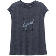 ヘザーグラフィックフレンチ HEATHER GRAPHIC FRENCH DC70303 ノーブルネイビー(NN) Lサイズ [フィットネス トップス レディース]