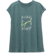 ヘザーグラフィックフレンチ HEATHER GRAPHIC FRENCH DC70303 ティールグリーン(TG) Lサイズ [フィットネス トップス レディース]
