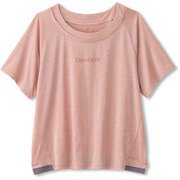 ヘザーワイドティー HEATHER WIDE TEE DC70304 アイスピンク(IC) Mサイズ [フィットネス トップス レディース]