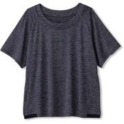 ヘザーワイドティー HEATHER WIDE TEE DC70304 ノーブルネイビー(NN) Mサイズ [フィットネス トップス レディース]