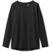 ハイゲージロングスリーブティー HIGH GAUGE L/S TEE DC70309 ブラック(K) Lサイズ [フィットネス トップス レディース]