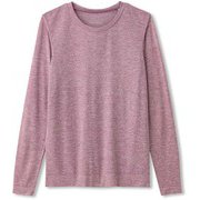 ノンストレスロングスリーブティー NON STRESS L/S TEE DA70104 ダスキーオーキッド(DU) Mサイズ [フィットネス ヨガ シャツ レディース]
